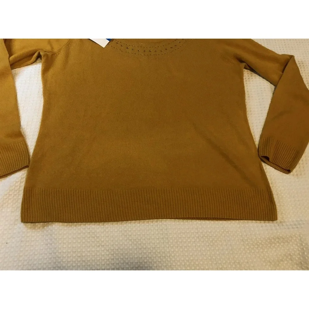 Carolyn Taylor SWEATER NEW Women's - XL - Pullover - Golden Yellow - SOFT